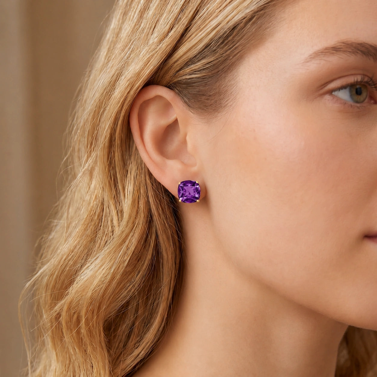 Yellow Gold Amethyst — Mariagiuditta