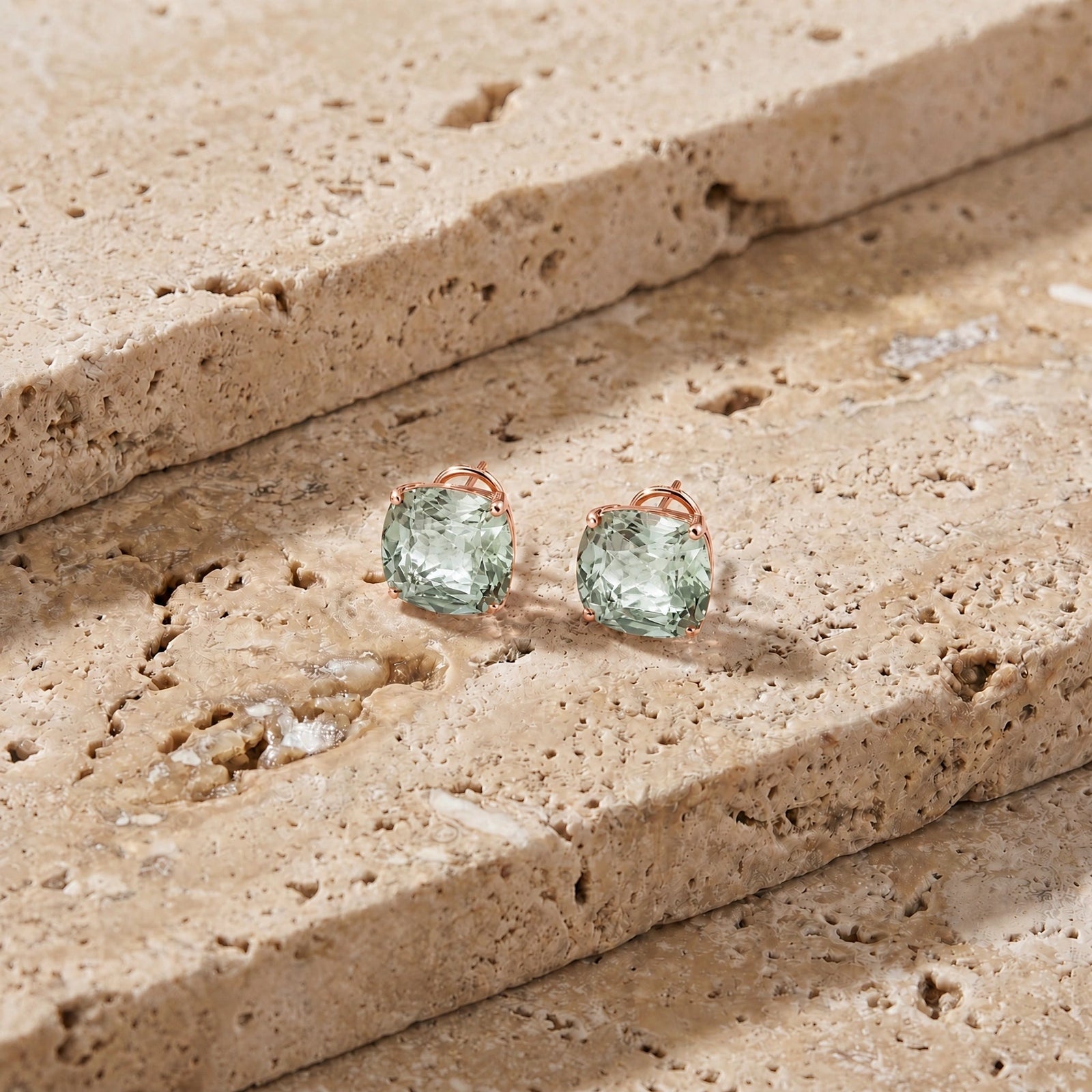 Rose Gold Green Amethyst — Mariagiuditta