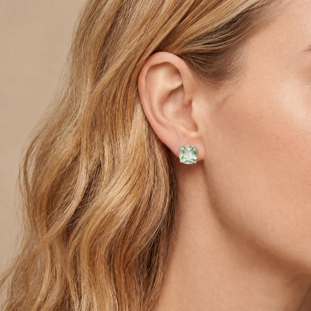White Gold Green Amethyst — Mariagiuditta