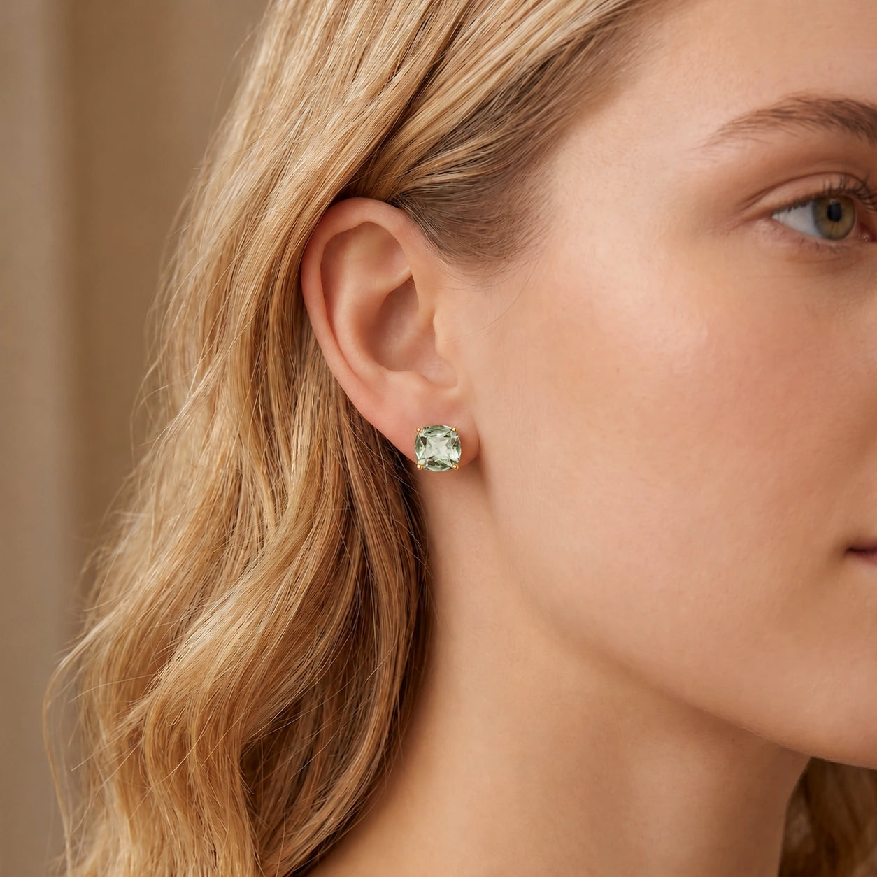Yellow Gold Green Amethyst — Mariagiuditta