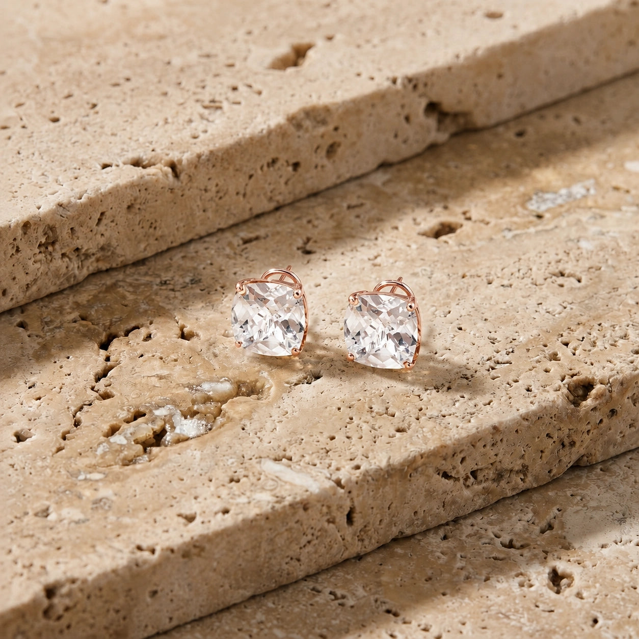 Rose Gold White Topaz — Mariagiuditta