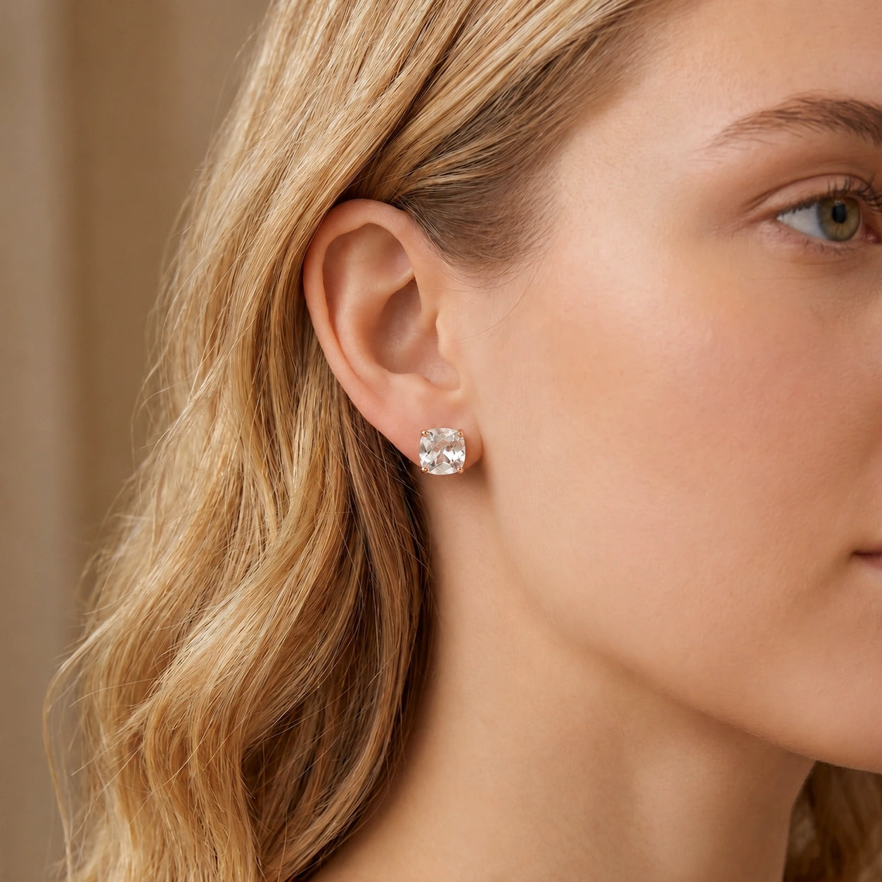 Rose Gold White Topaz — Mariagiuditta