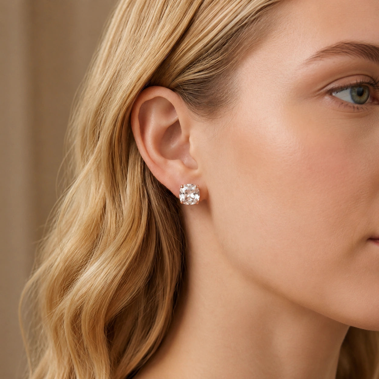 Rose Gold White Topaz — Mariagiuditta