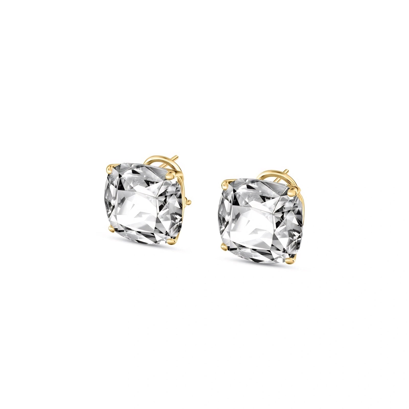 Yellow Gold White Topaz — Mariagiuditta
