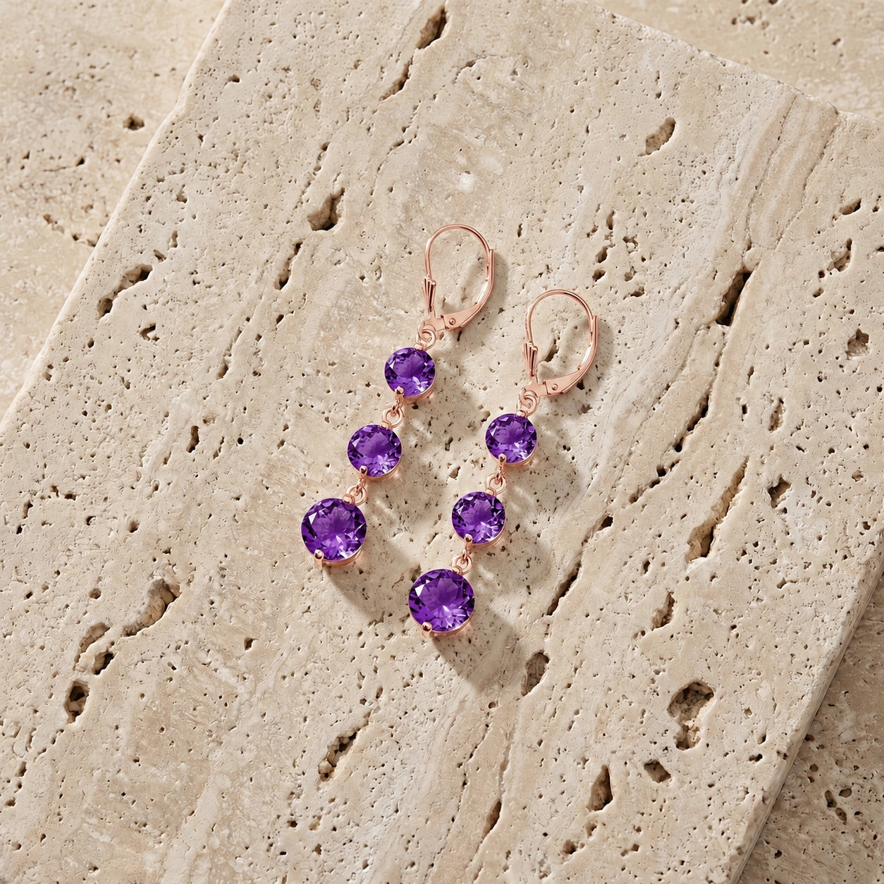 Rose Gold Amethyst — Mariagiulia