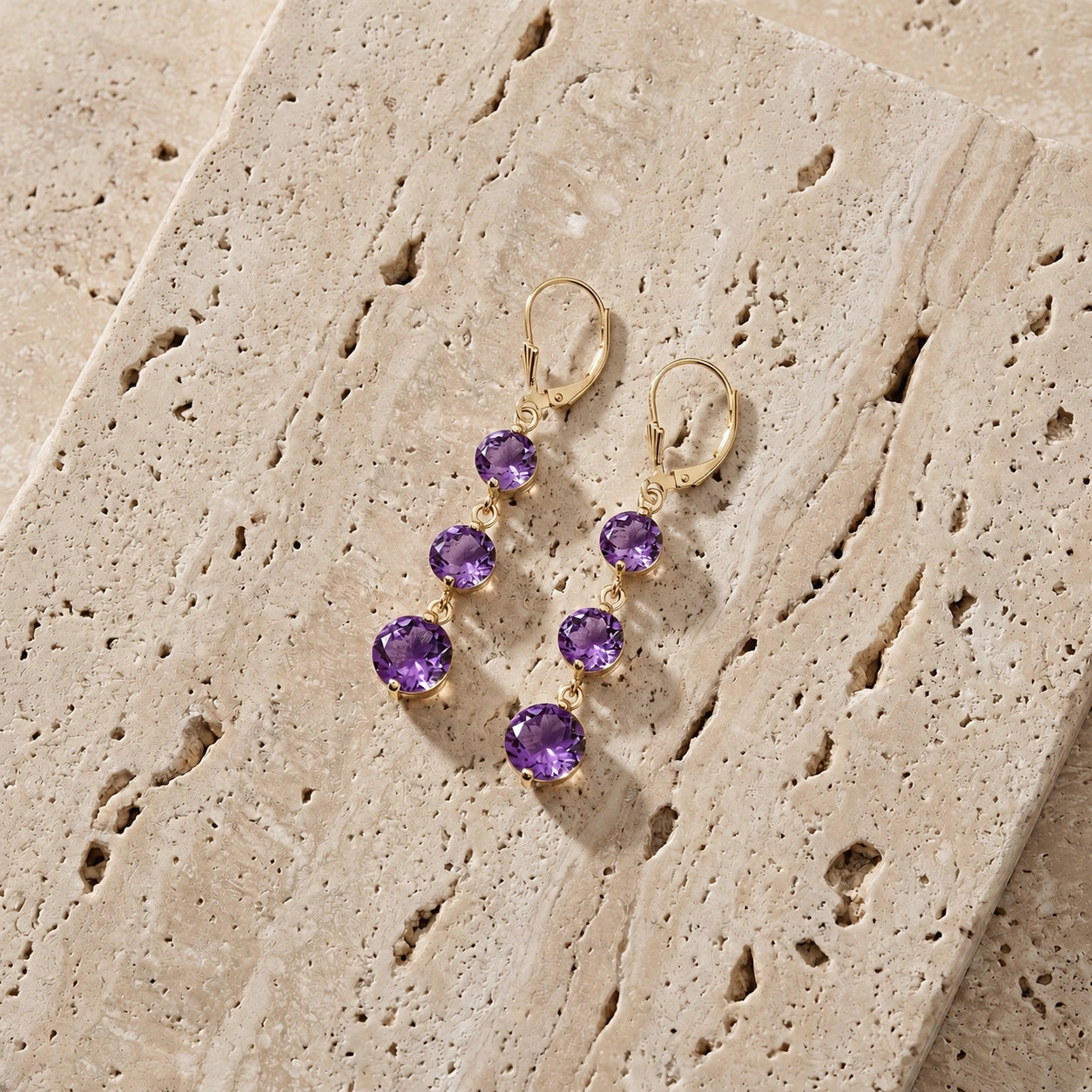 Yellow Gold Amethyst — Mariagiulia