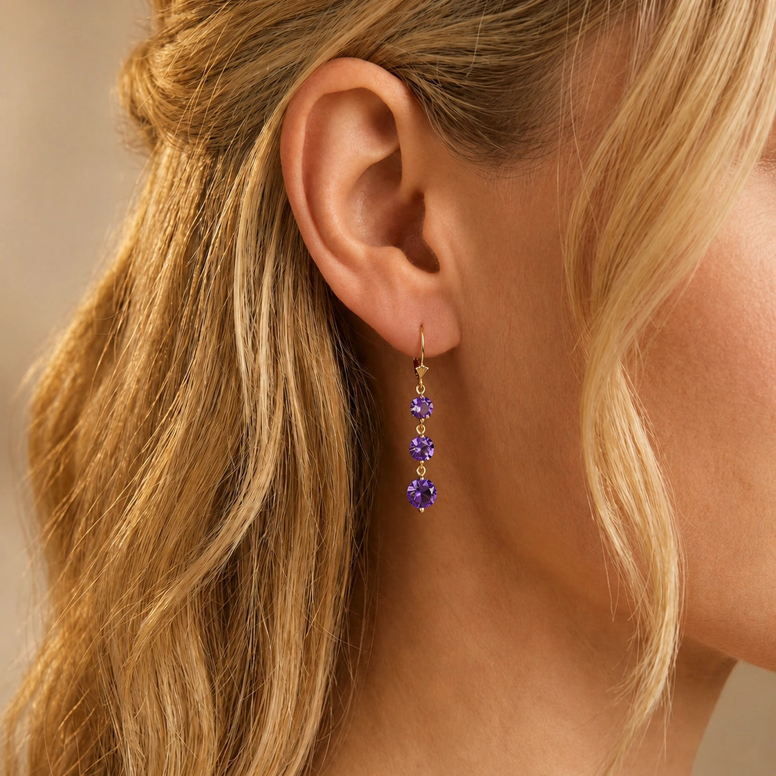 Yellow Gold Amethyst — Mariagiulia