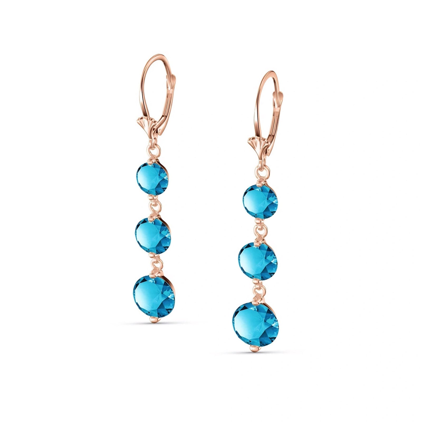 Rose Gold Blue Topaz — Mariagiulia