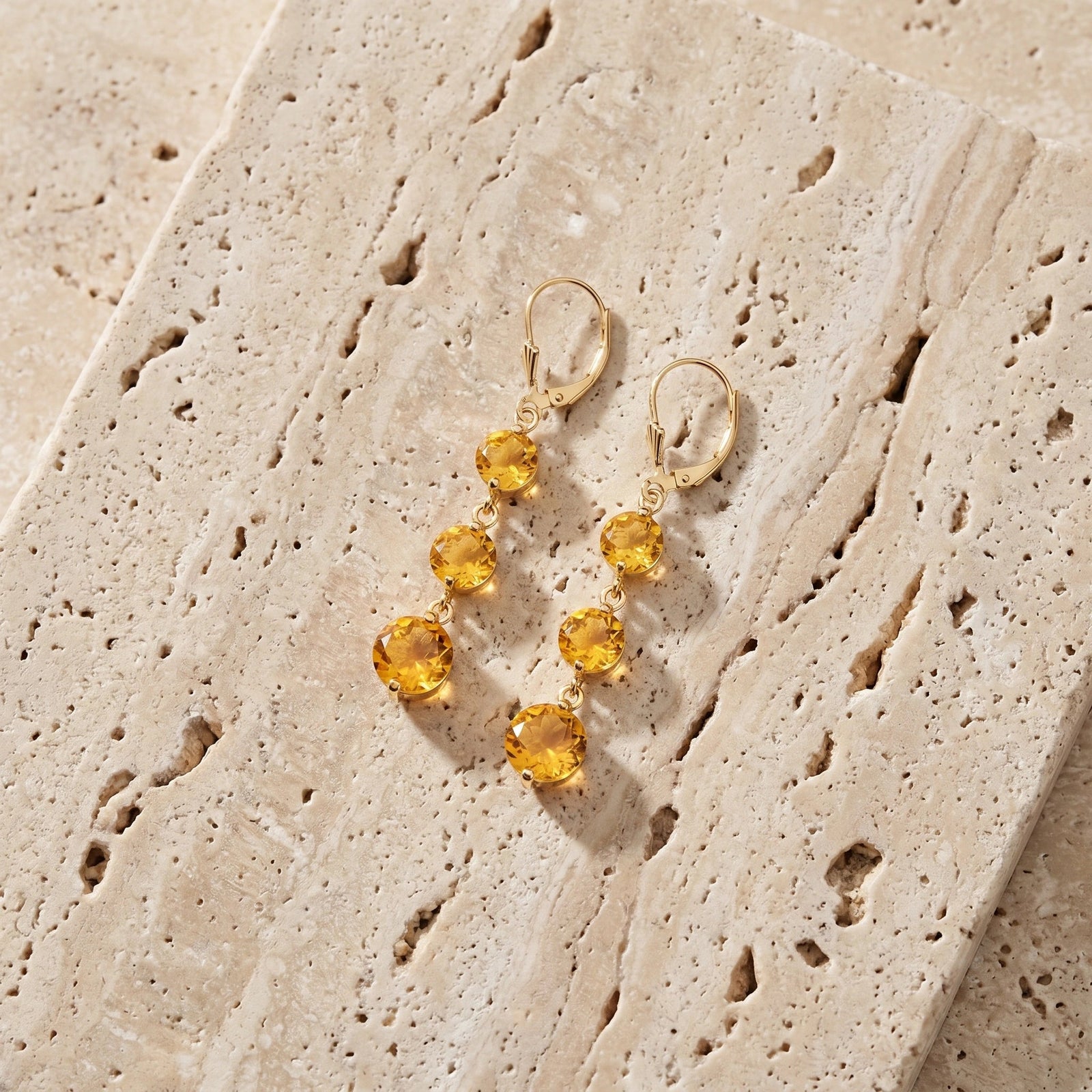 Yellow Gold Citrine — Mariagiulia