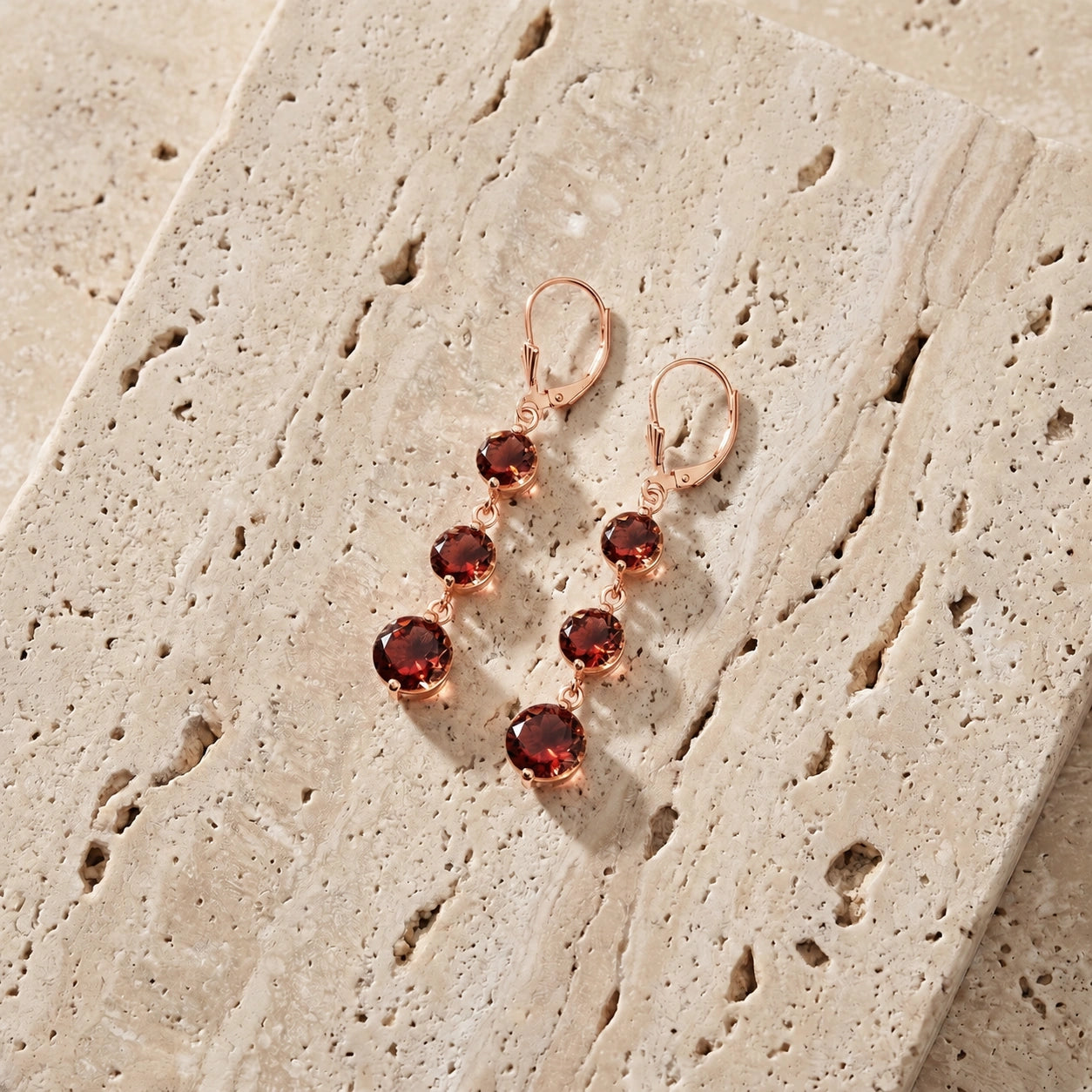 Rose Gold Garnet — Mariagiulia