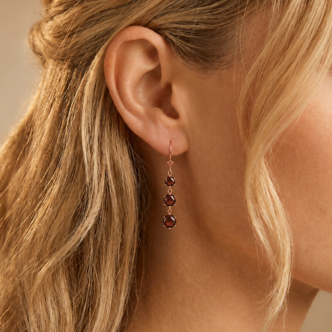 Rose Gold Garnet — Mariagiulia