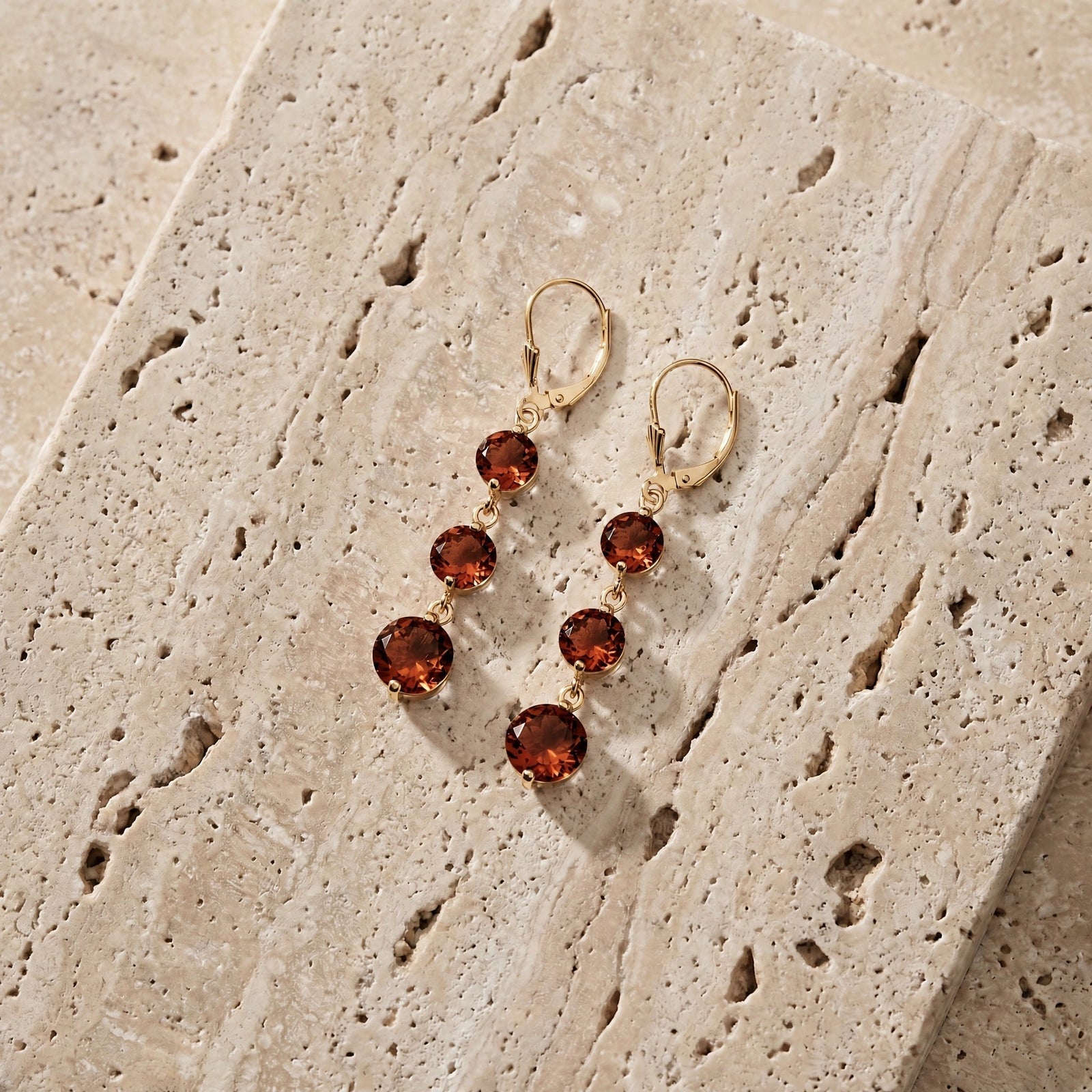 Yellow Gold Garnet — Mariagiulia
