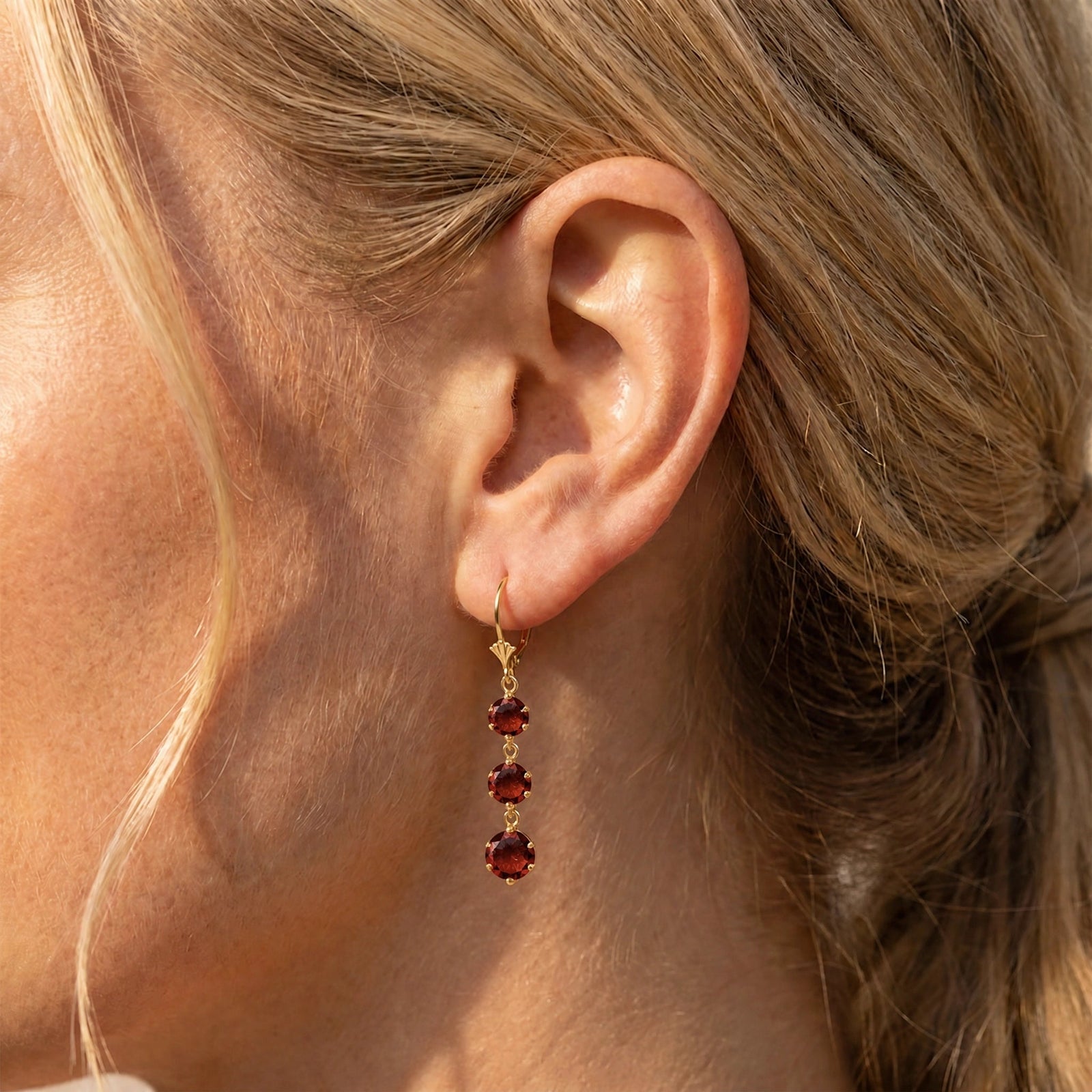 Yellow Gold Garnet — Mariagiulia