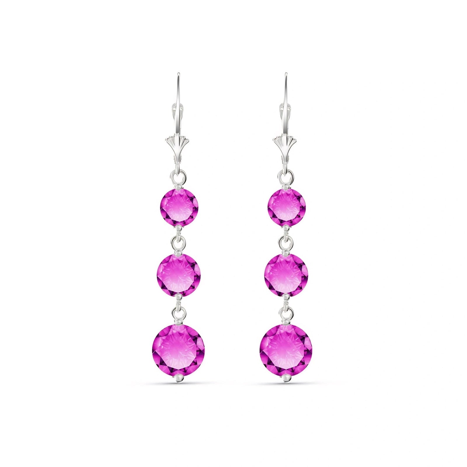 White Gold Pink Topaz — Mariagiulia