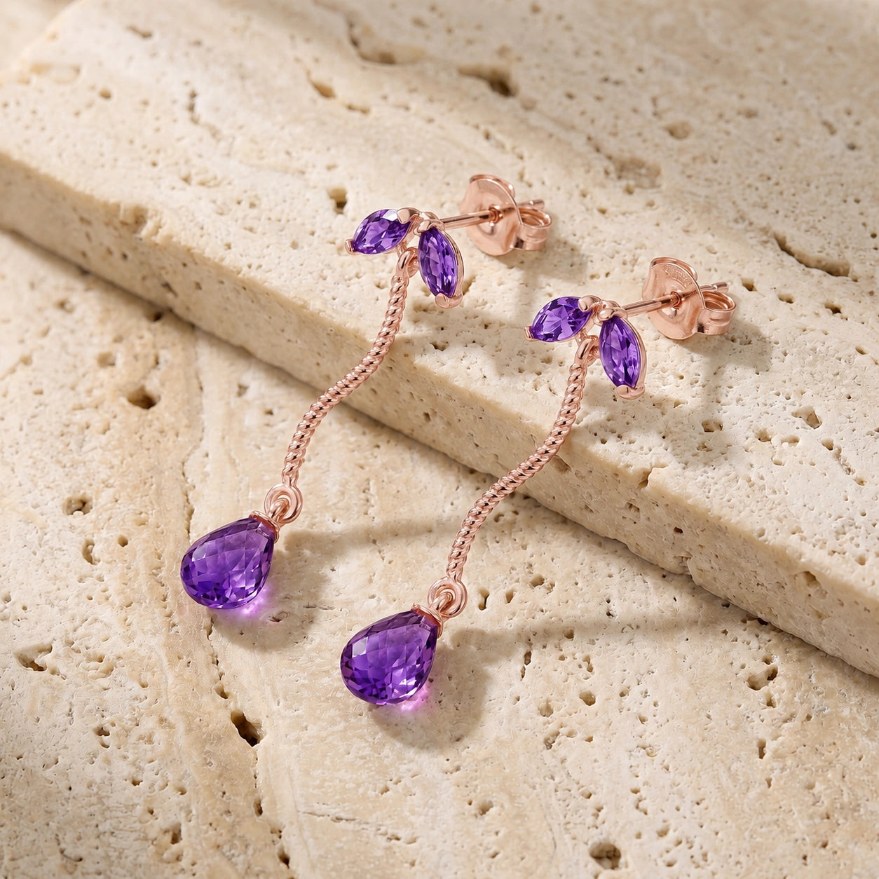 Rose Gold Amethyst — Mariagiulietta