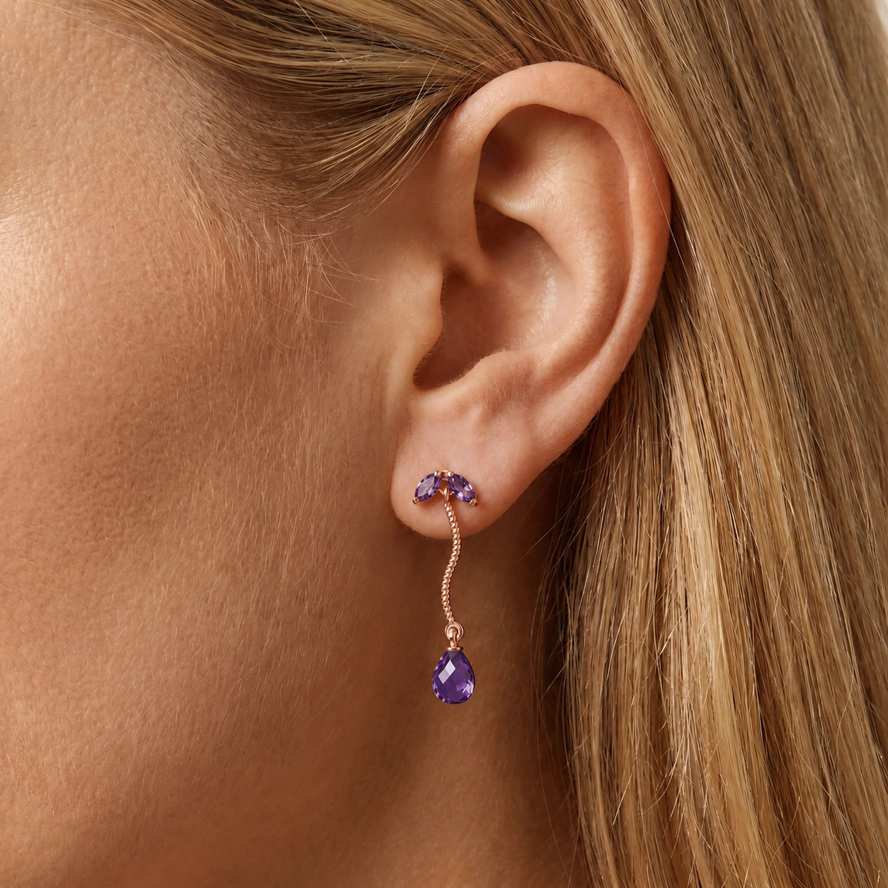 Rose Gold Amethyst — Mariagiulietta