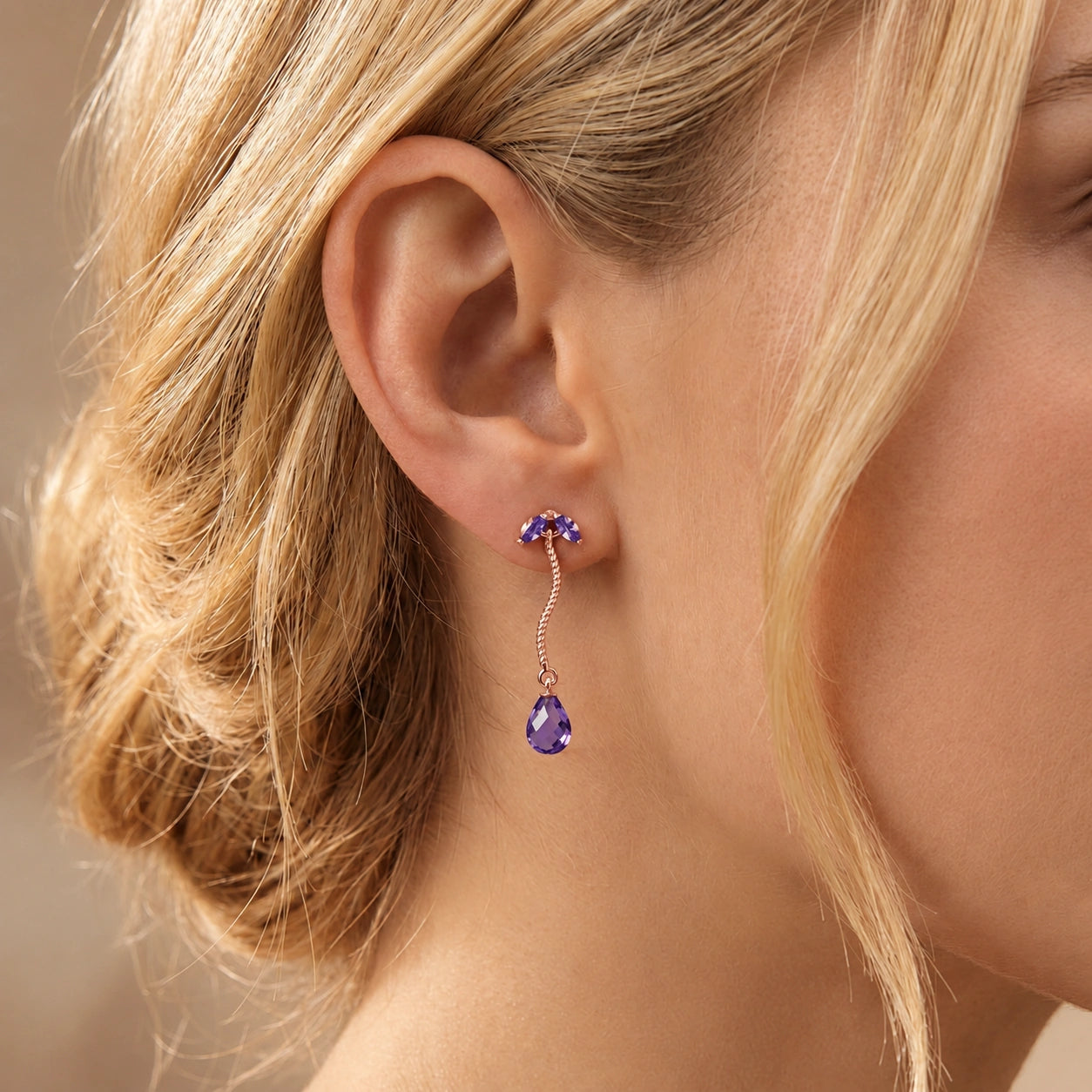 Rose Gold Amethyst — Mariagiulietta