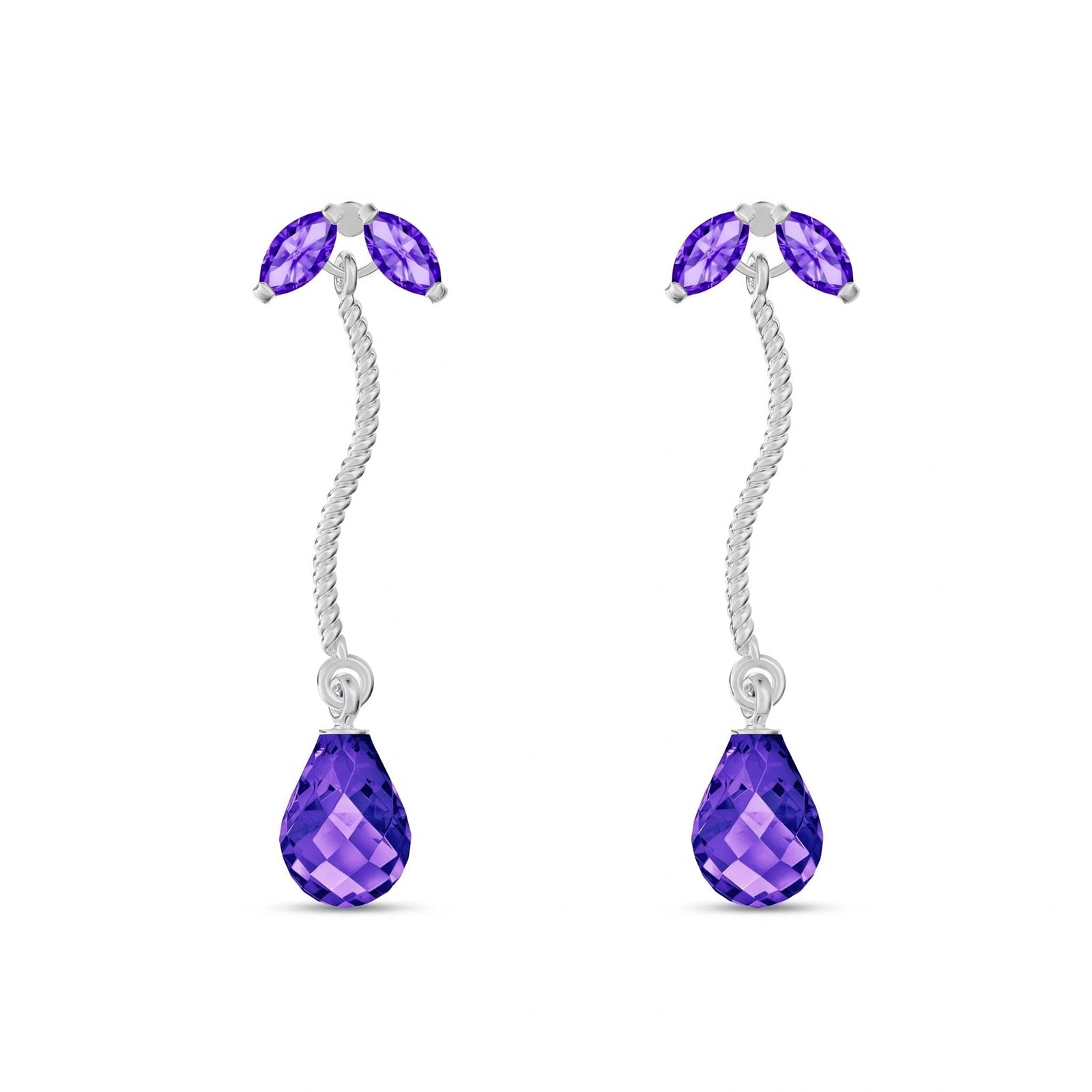 White Gold Amethyst — Mariagiulietta