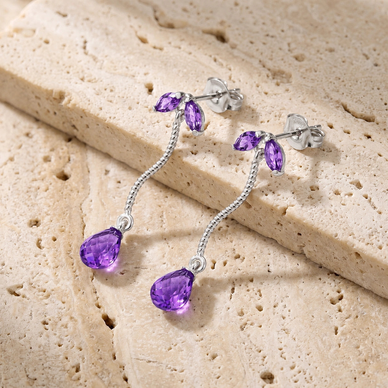 White Gold Amethyst — Mariagiulietta