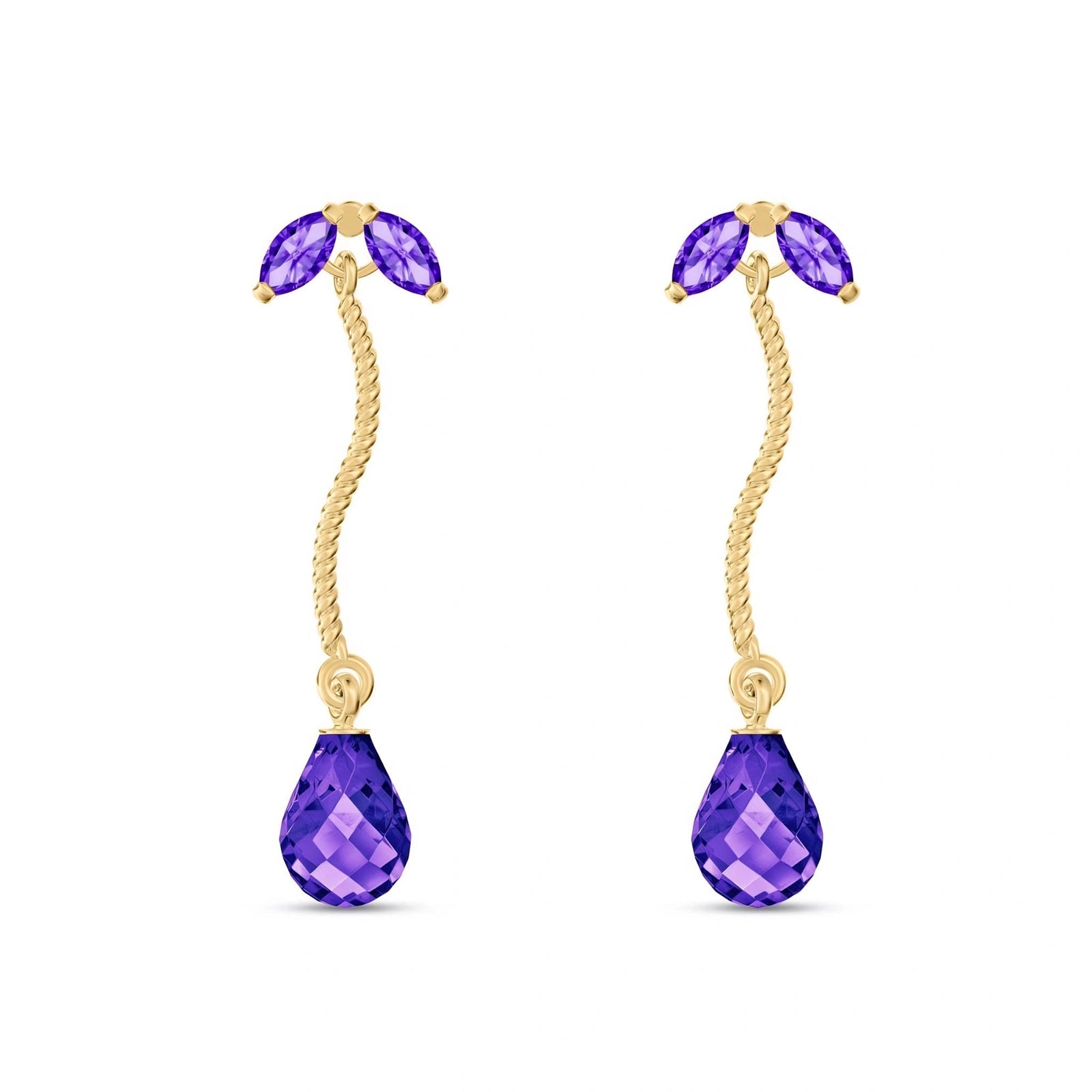 Yellow Gold Amethyst — Mariagiulietta