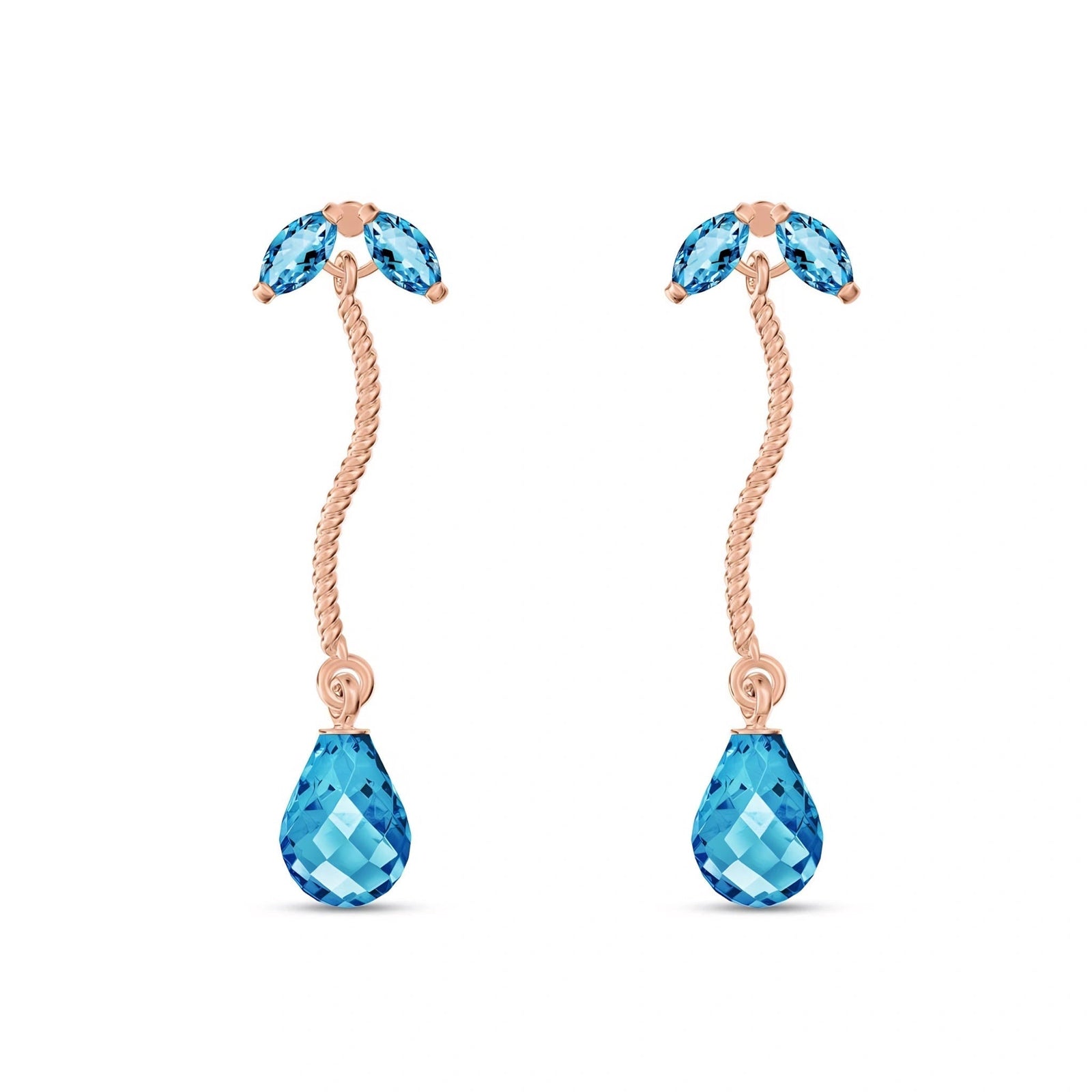 Rose Gold Blue Topaz — Mariagiulietta