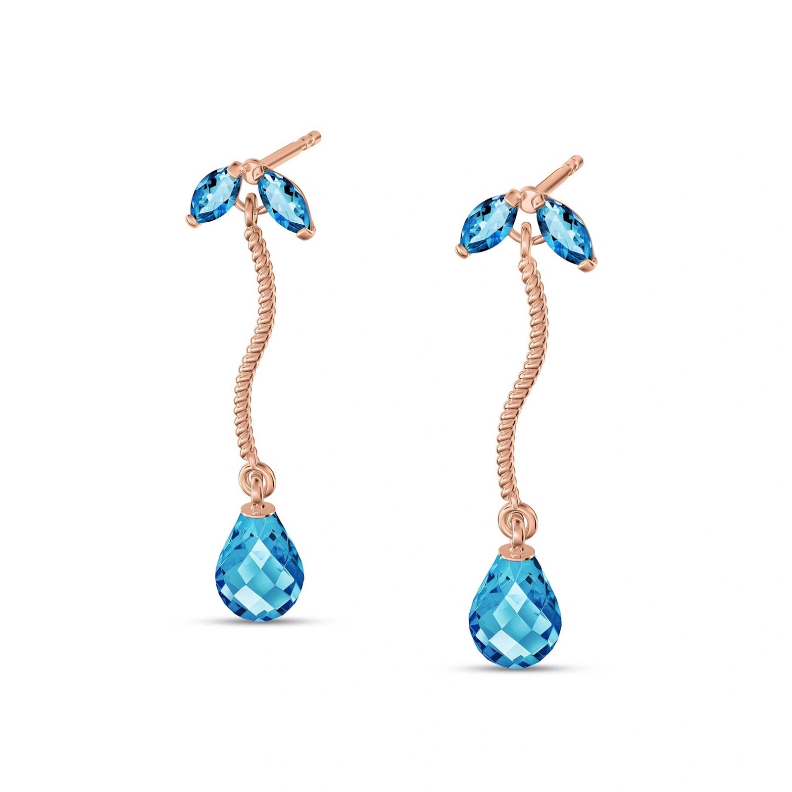 Rose Gold Blue Topaz — Mariagiulietta