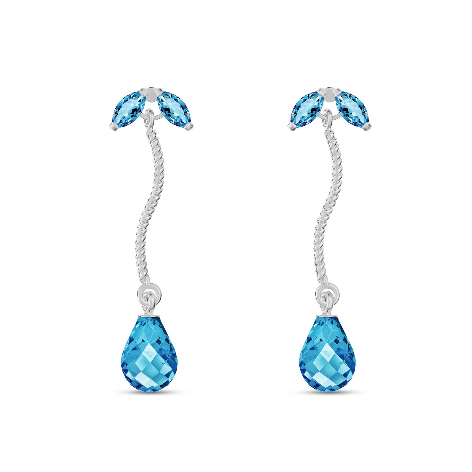 White Gold Blue Topaz — Mariagiulietta