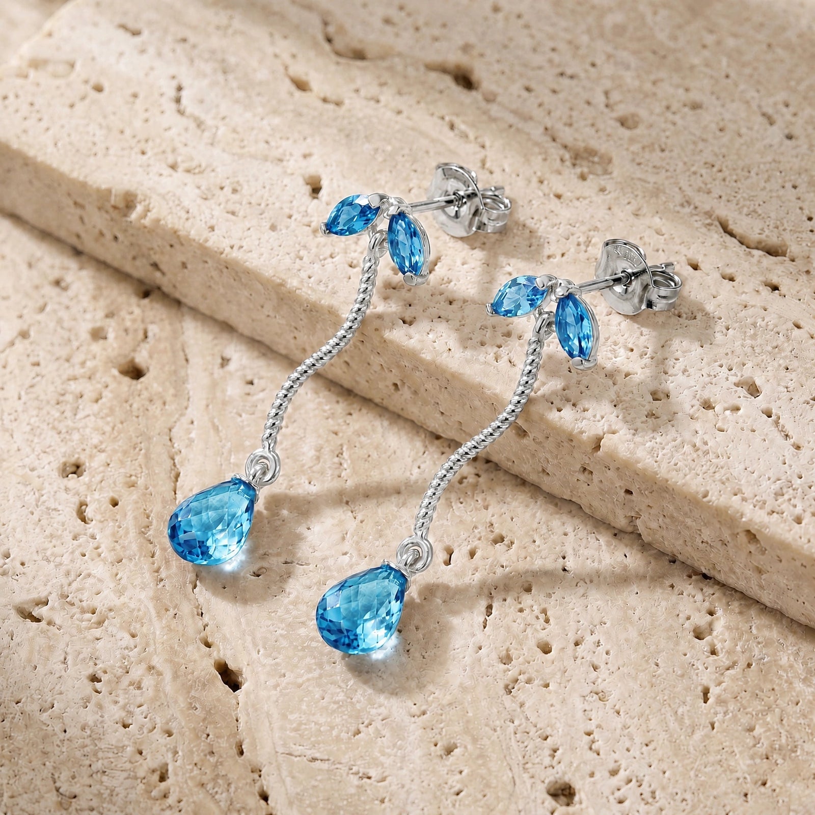 White Gold Blue Topaz — Mariagiulietta