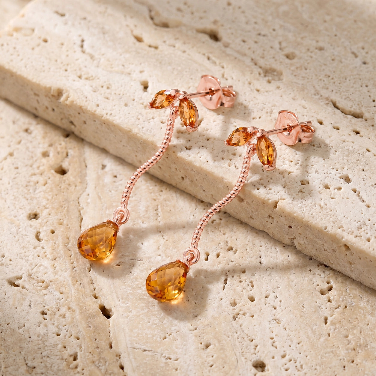 Rose Gold Citrine — Mariagiulietta