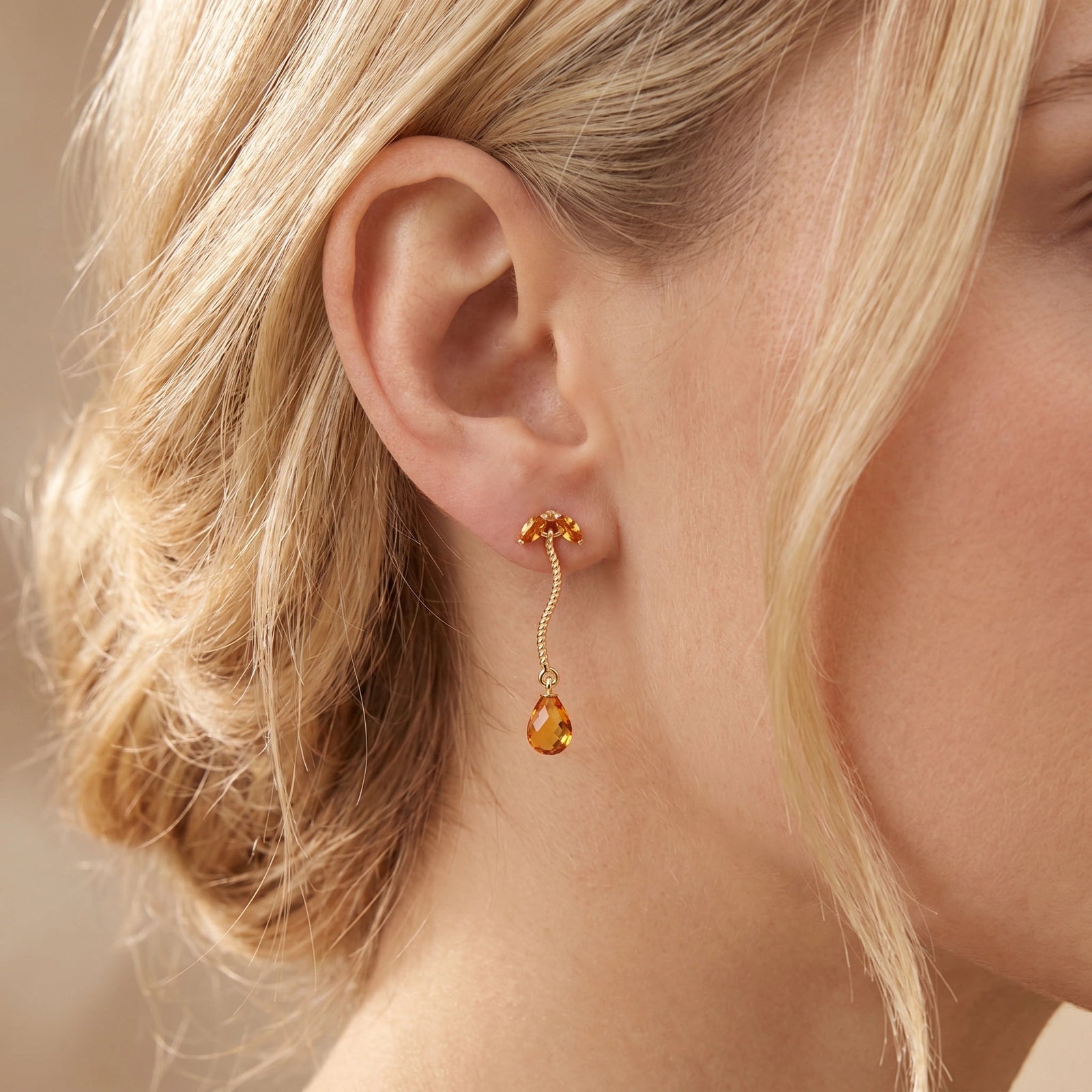 Yellow Gold Citrine — Mariagiulietta
