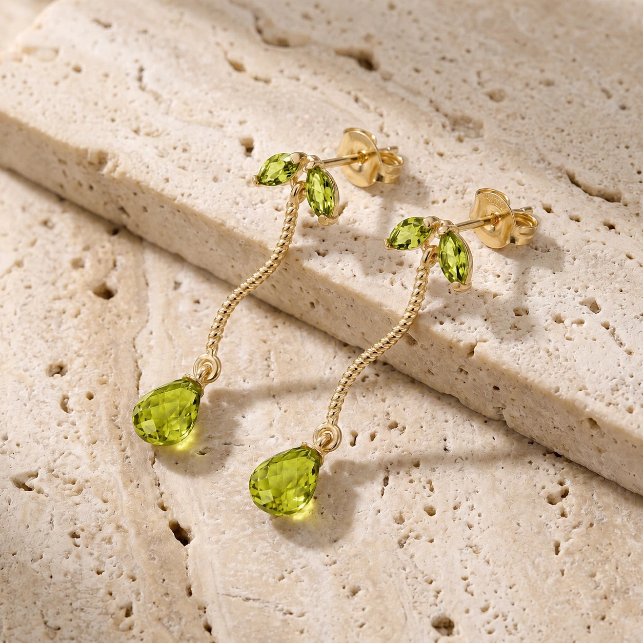 Yellow Gold Peridot — Mariagiulietta