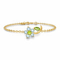 Yellow Gold Peridot & Aquamarine — Mariagraziella