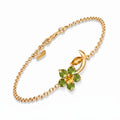 Yellow Gold Peridot & Citrine — Mariagraziella