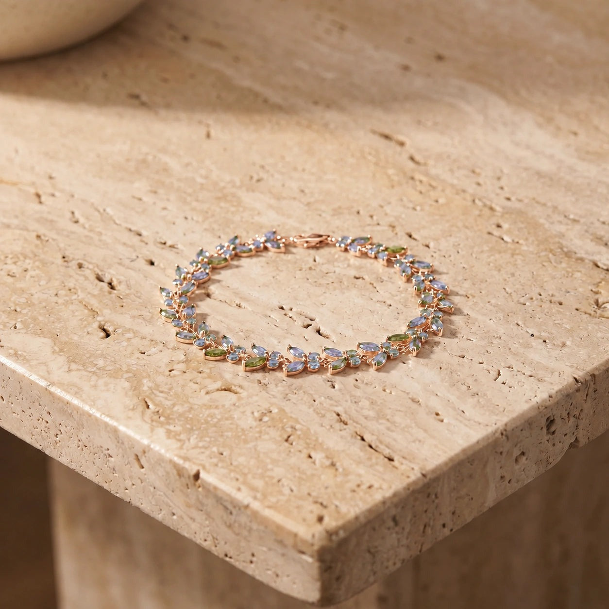 Rose Gold Celeste Bracelet Amethyst 10K — Elide