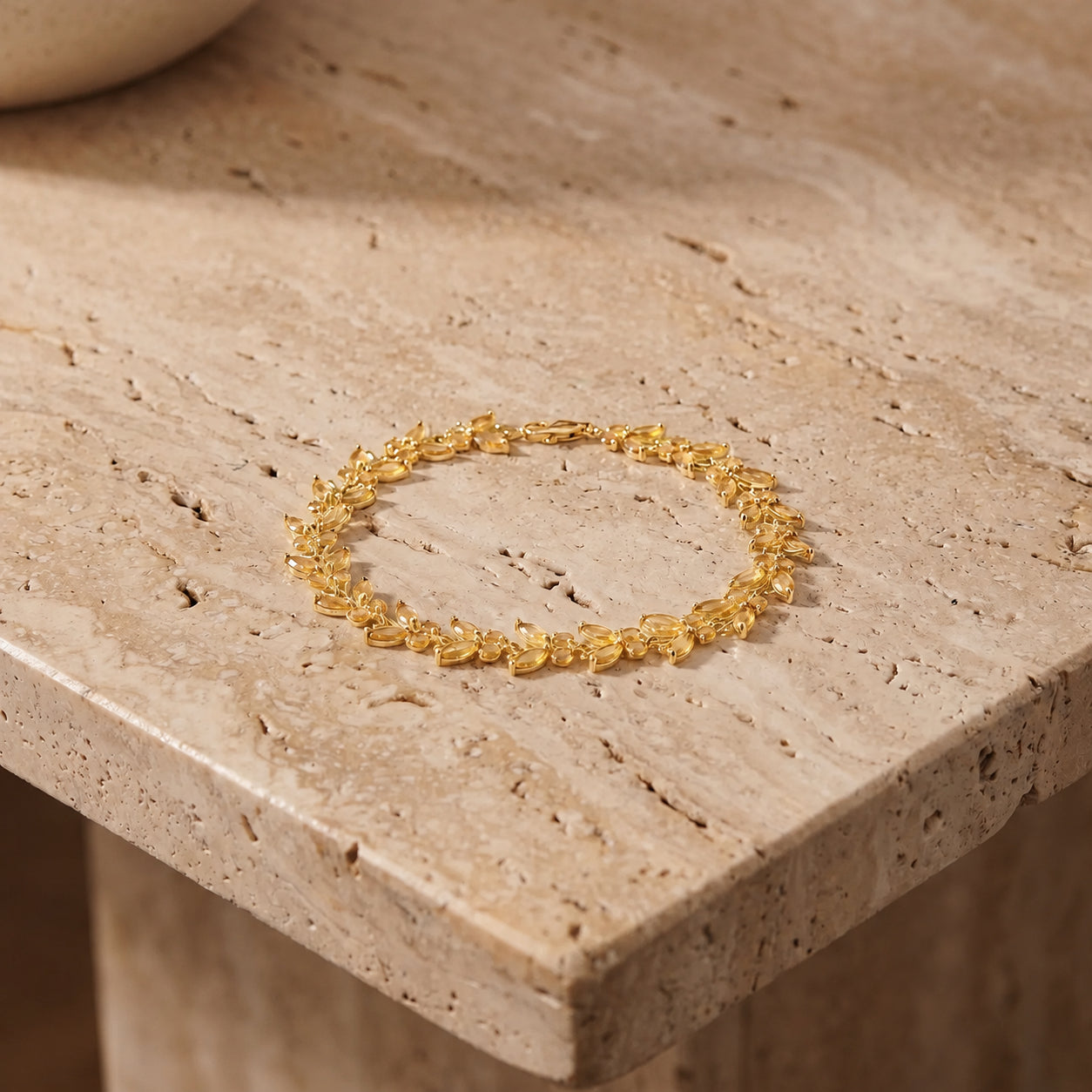 Yellow Gold Celeste Bracelet Amethyst 10K — Elide