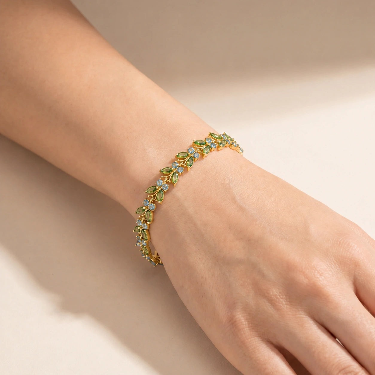 Yellow Gold Celeste Bracelet Amethyst 10K — Elide