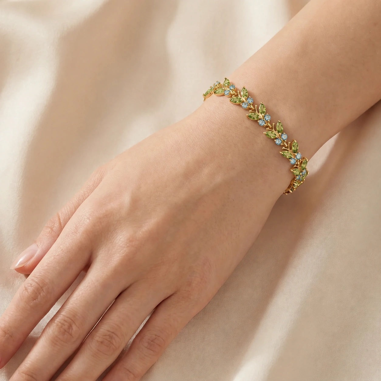 Yellow Gold Celeste Bracelet Amethyst 10K — Elide