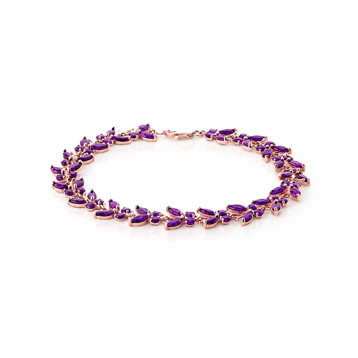Rose Gold Celeste Bracelet Blue Topaz 10K — Elide