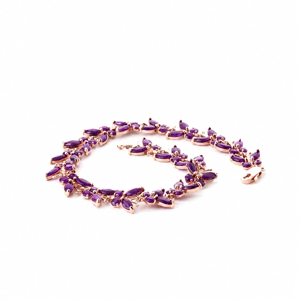 Rose Gold Celeste Bracelet Blue Topaz 10K — Elide