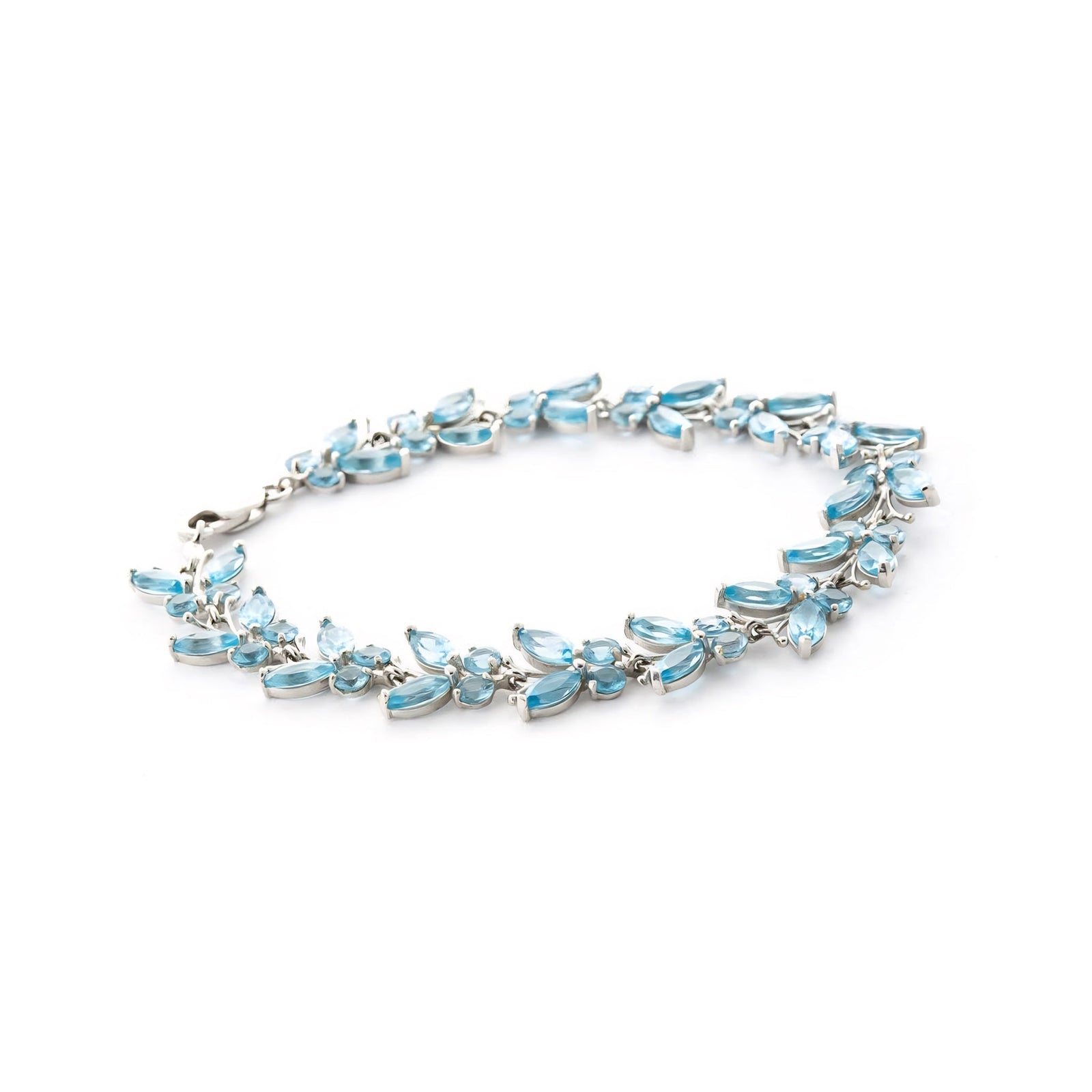 White Gold Celeste Bracelet Blue Topaz 10K — Elide