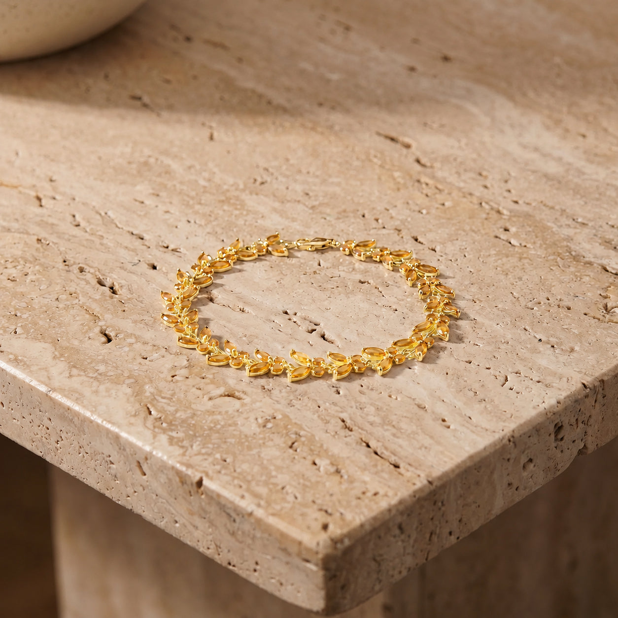 Yellow Gold Celeste Bracelet Citrine 10K — Elide
