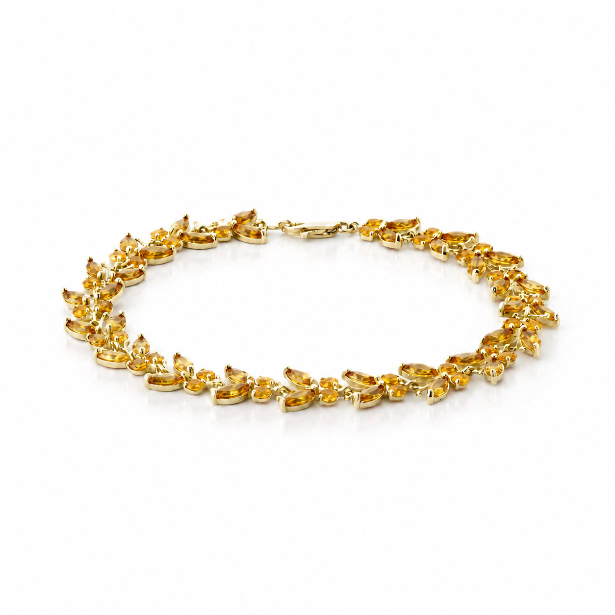 Yellow Gold Celeste Bracelet Garnet 10K — Elide