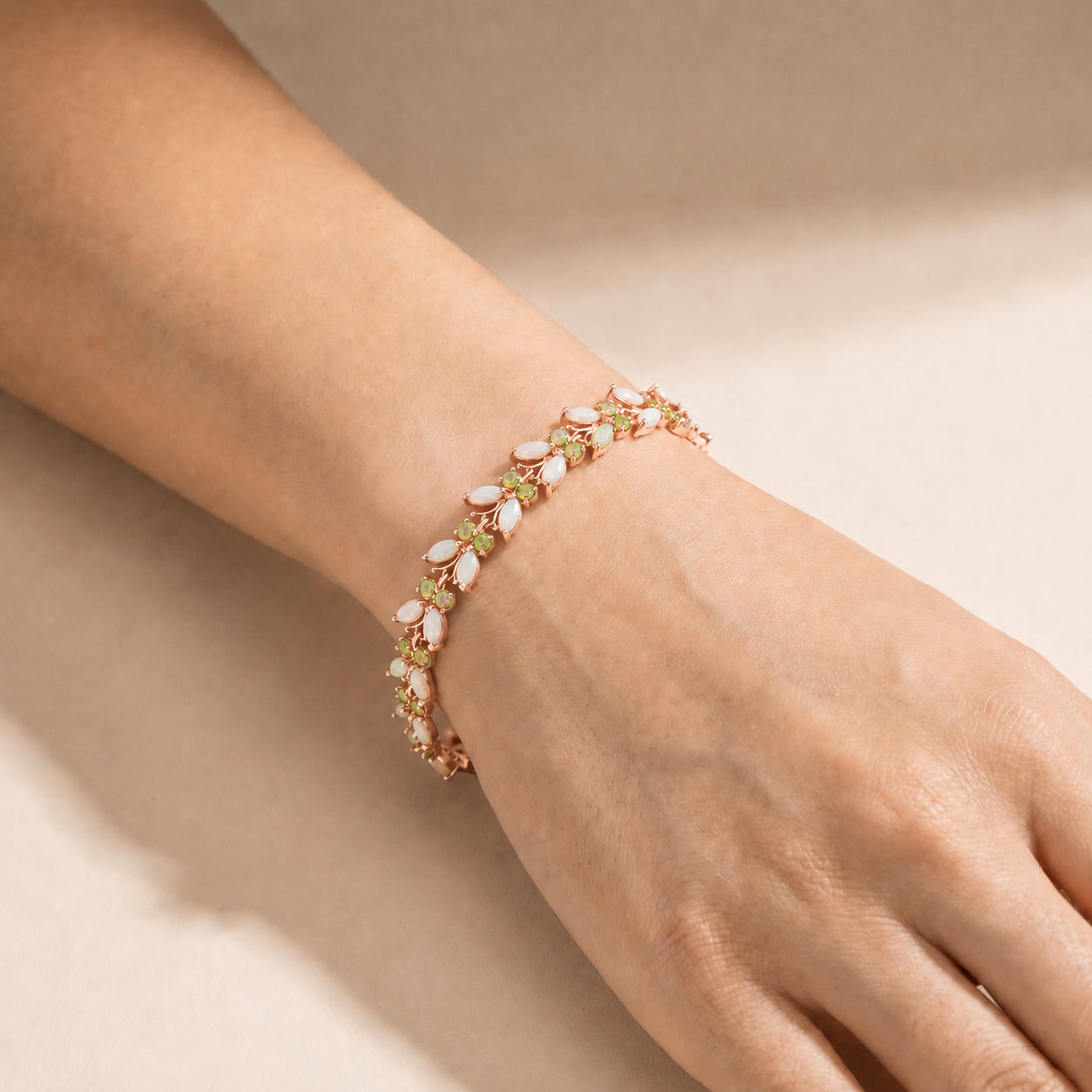 Rose Gold Celeste Bracelet Opal 10K — Elide