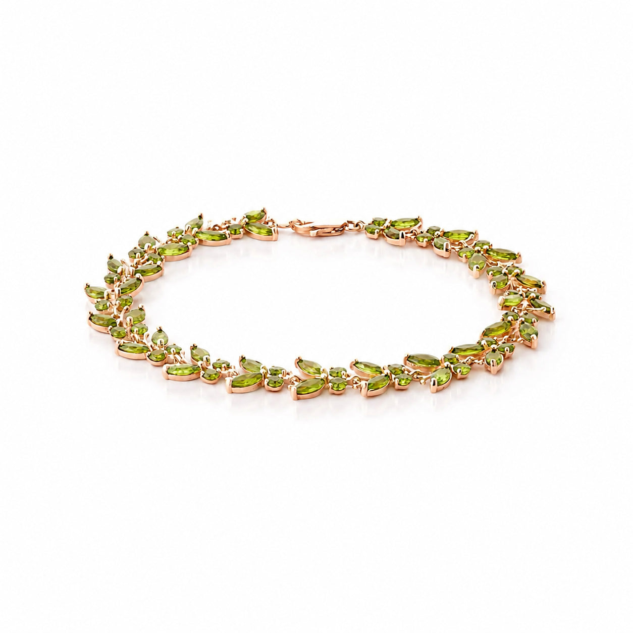 Rose Gold Celeste Bracelet Peridot 10K — Elide