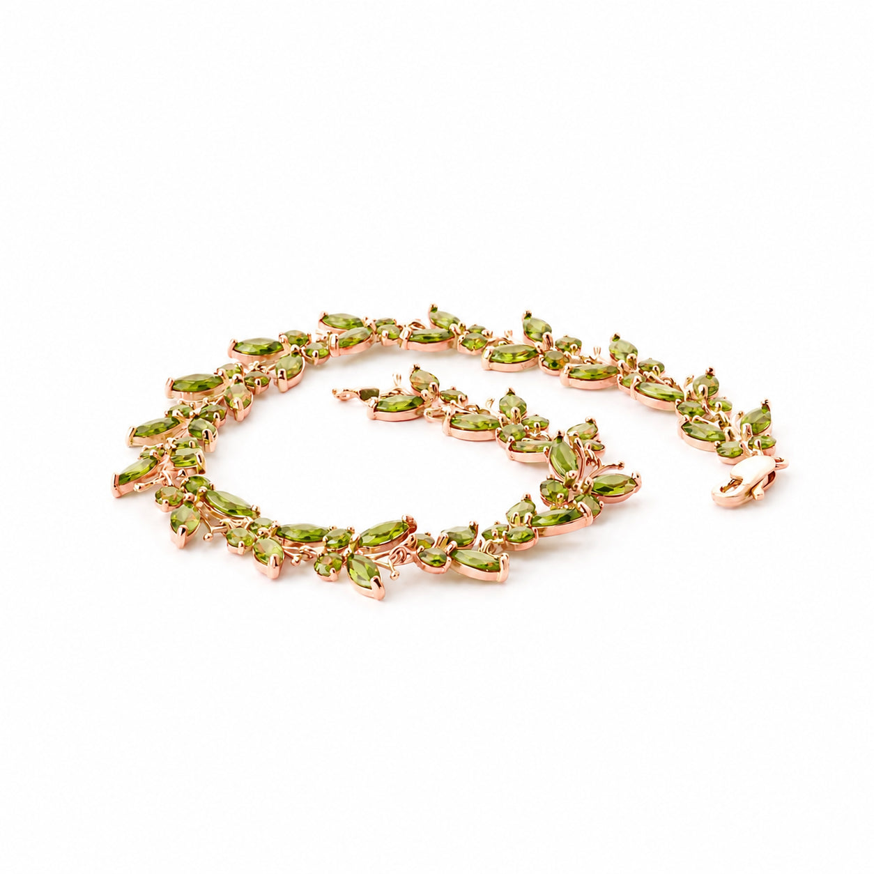 Rose Gold Celeste Bracelet Peridot 10K — Elide