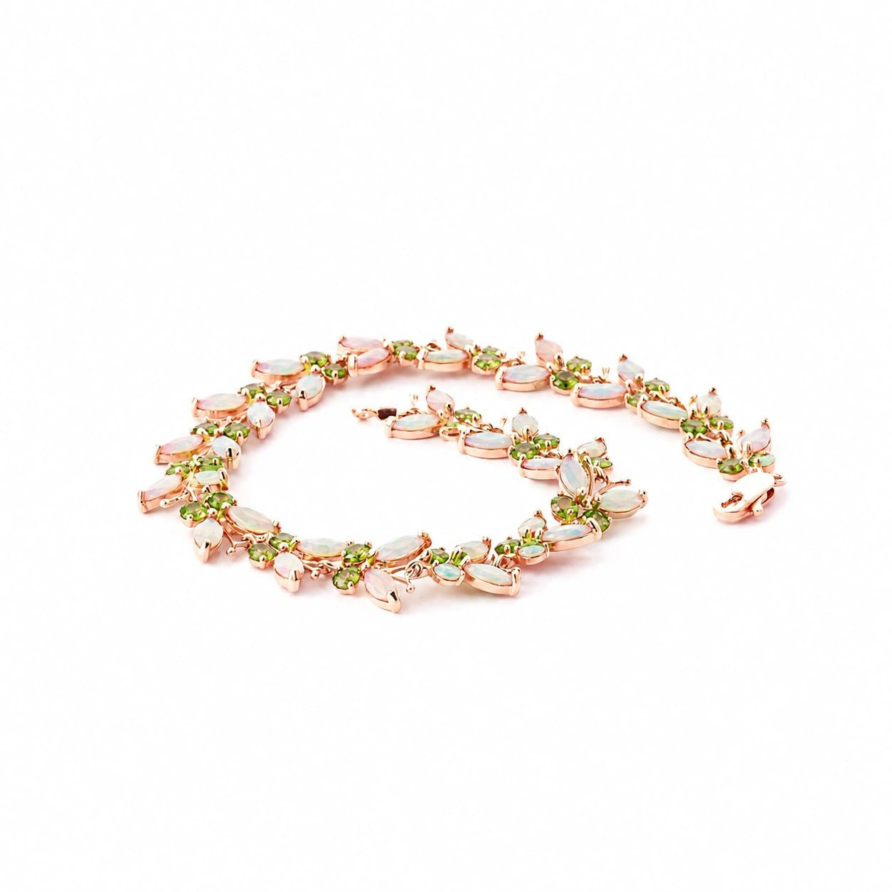 Rose Gold Celeste Bracelet Peridot 10K — Elide