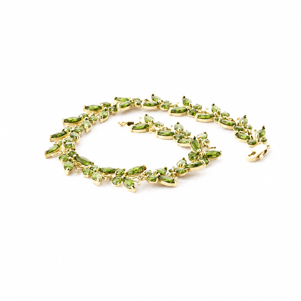 Yellow Gold Celeste Bracelet Peridot 10K — Elide