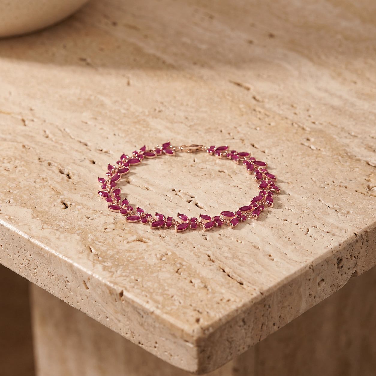 Rose Gold Celeste Bracelet Ruby 10K — Elide