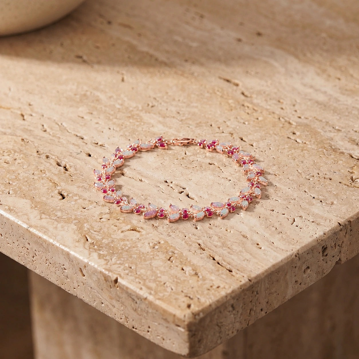 Rose Gold Celeste Bracelet Ruby 10K — Elide