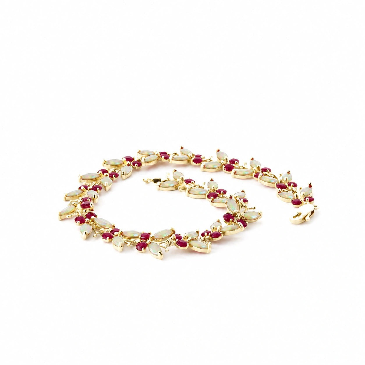Yellow Gold Celeste Bracelet Ruby 10K — Elide
